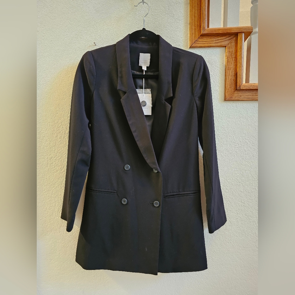 LC Lauren Conrad Classic Black Blazer Size 2 NWT